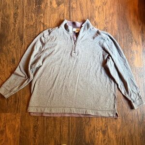 Mens Tommy Bahama gray 1/4 zip size XXXL (M17)
